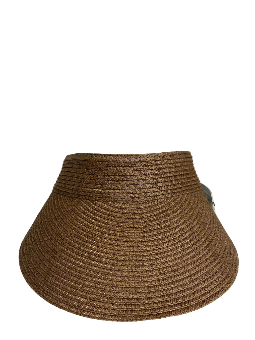 Brown Womans Straw Sun Visor