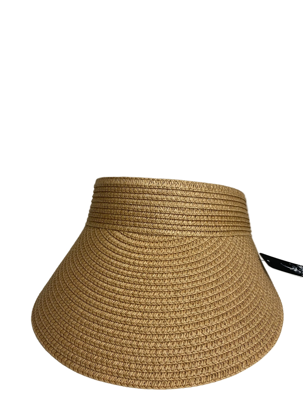Woman's Tan Straw Sun Visor